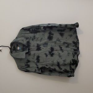 Kavu womens button up shirt Large tie dye